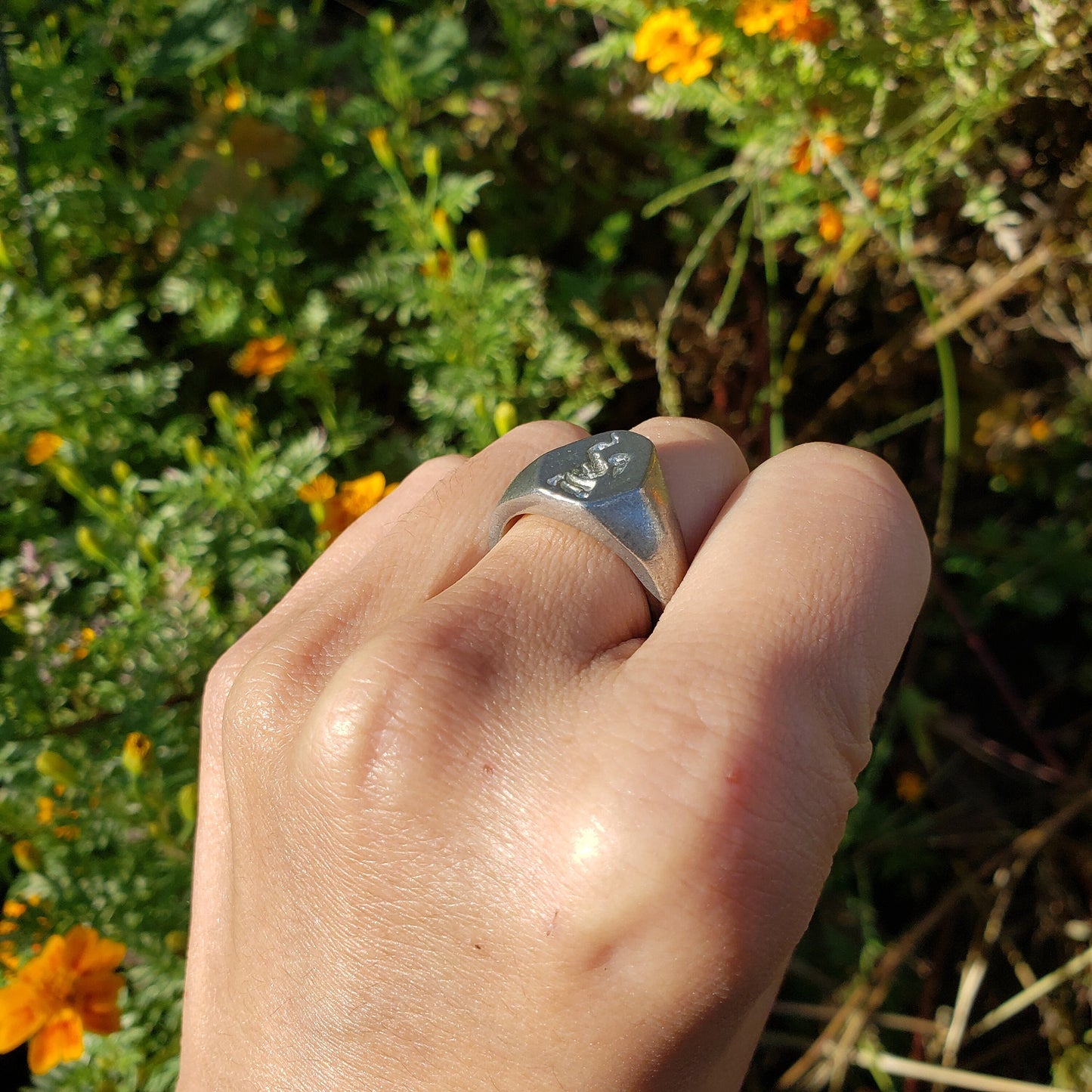 Snake fist wax seal signet ring