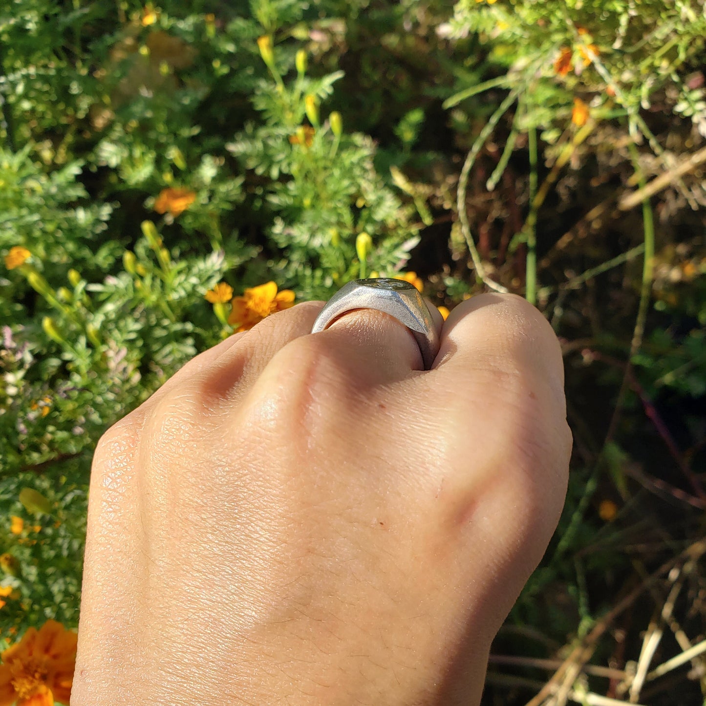 Snake fist wax seal signet ring