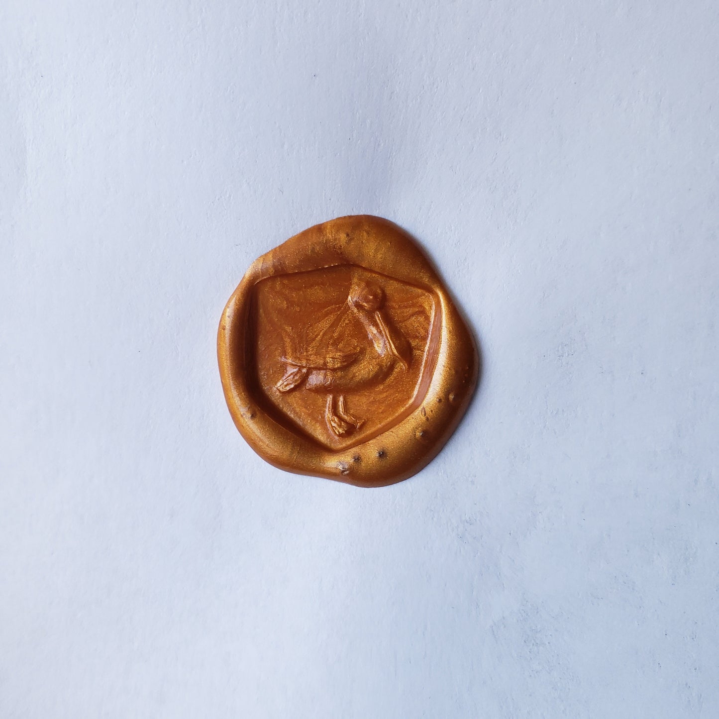 Pelican wax seal signet ring