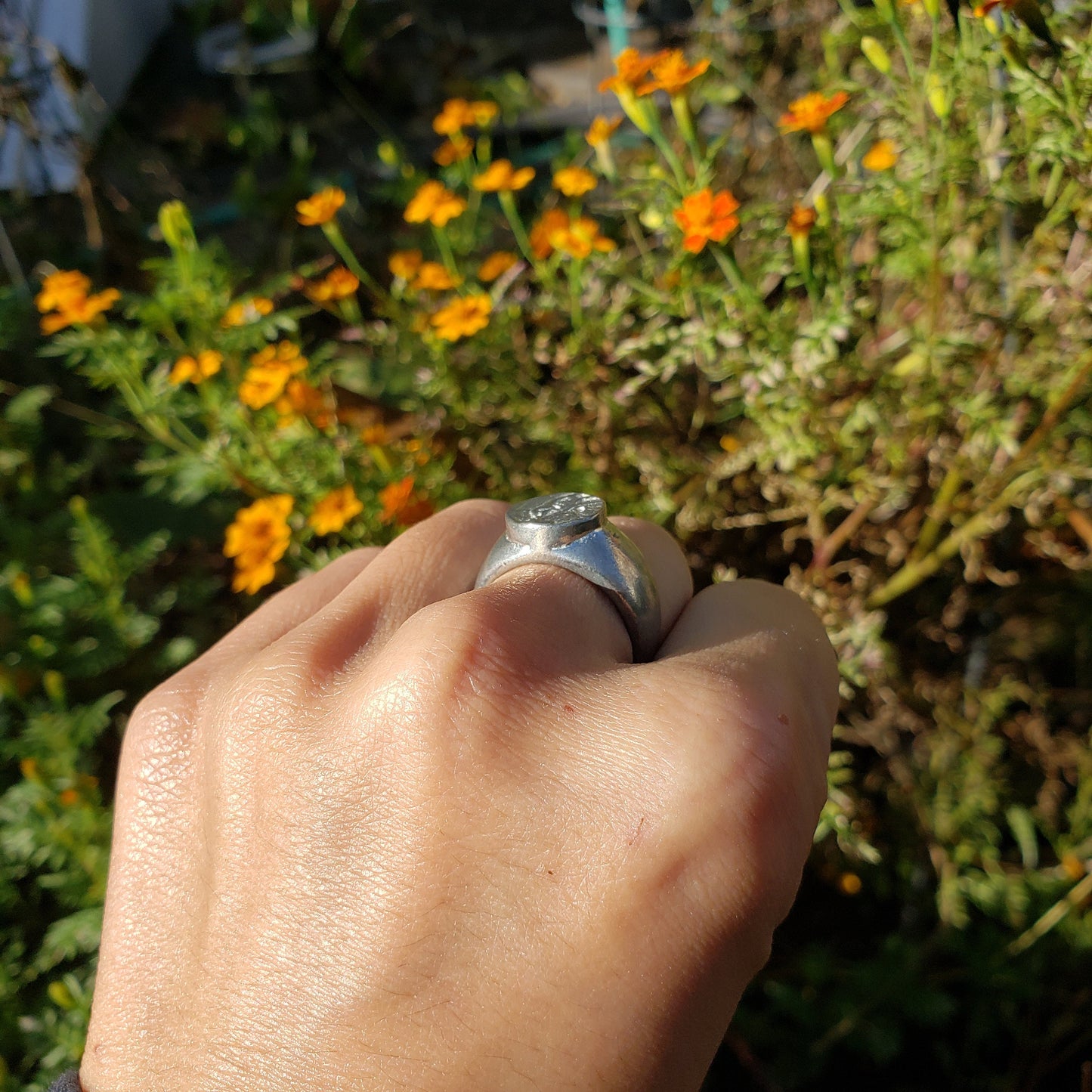 Fellatio small wax seal signet ring