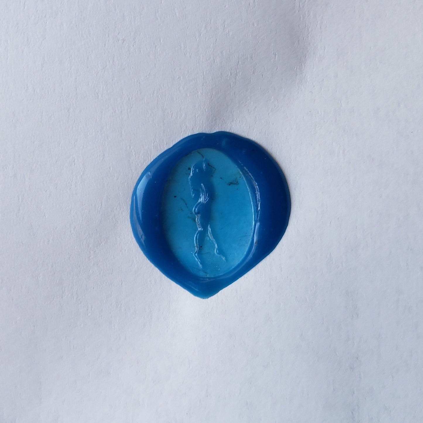 reverse mermaid wax seal signet ring