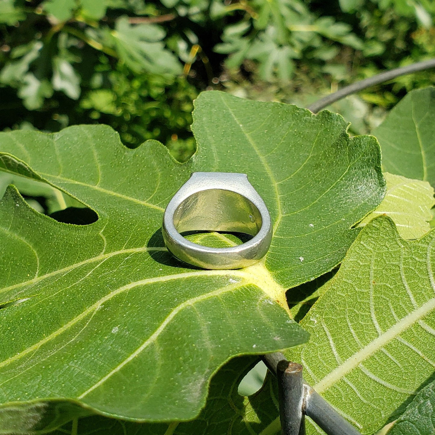 old shoe wax seal signet ring