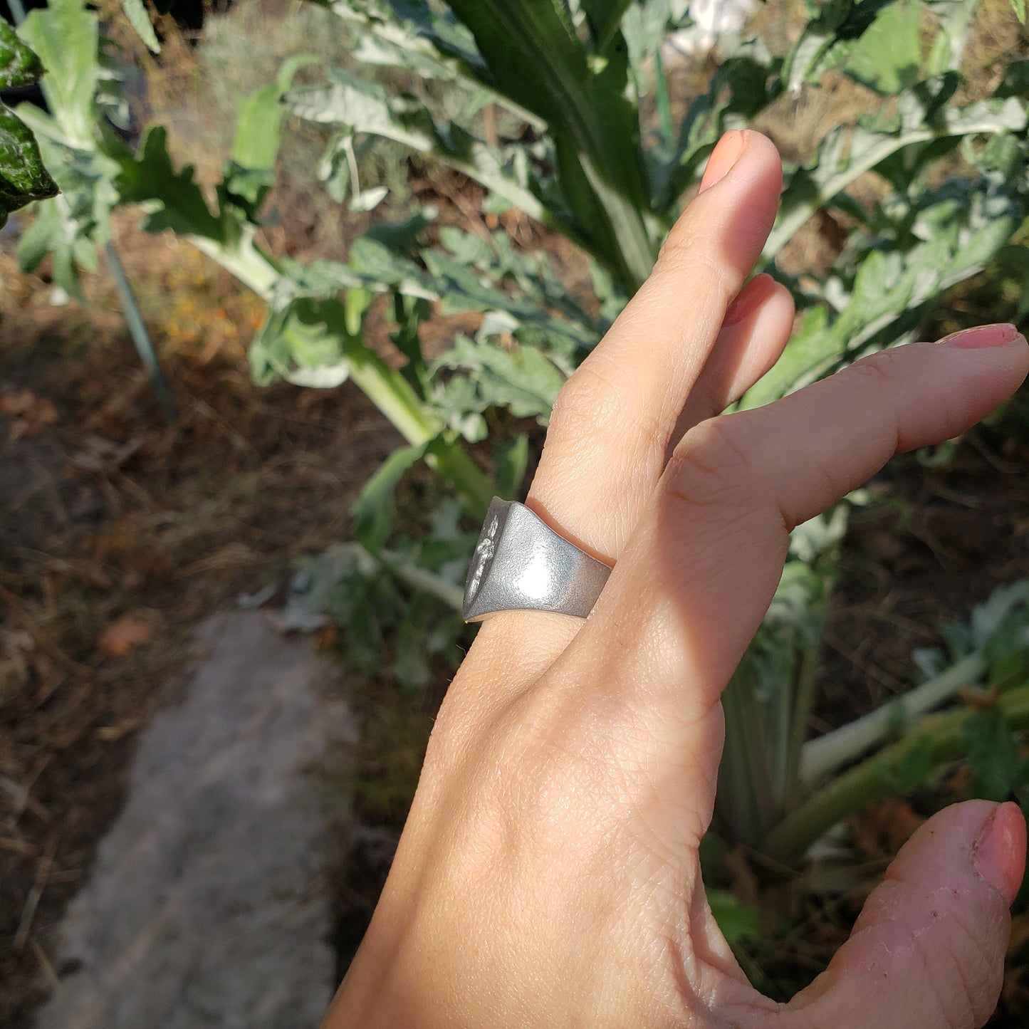 Flashing wax seal signet ring