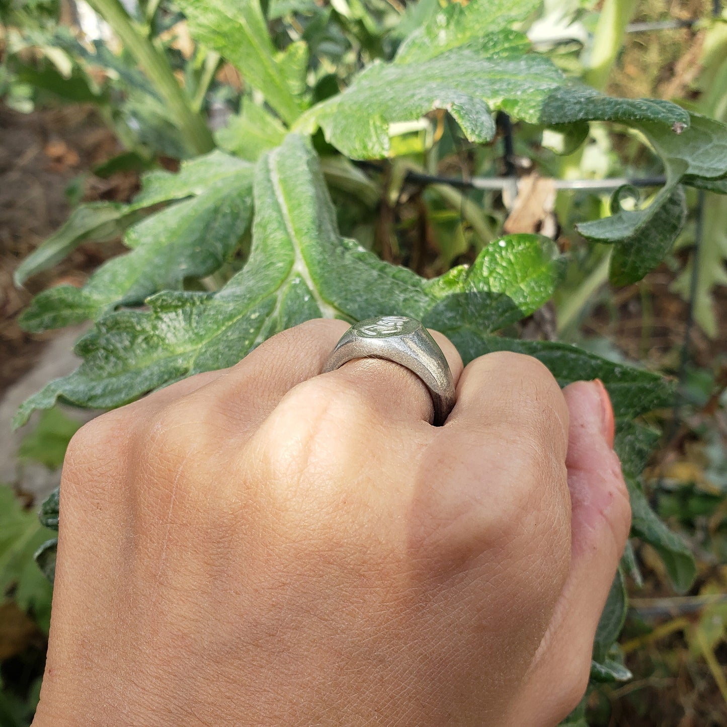 Dol harubang wax seal signet ring