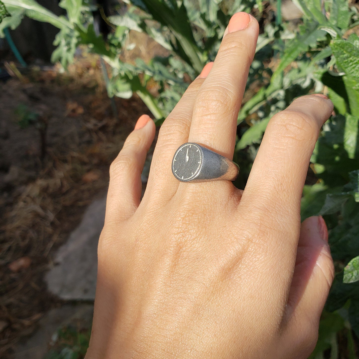 2 minutes to midnight wax seal signet ring