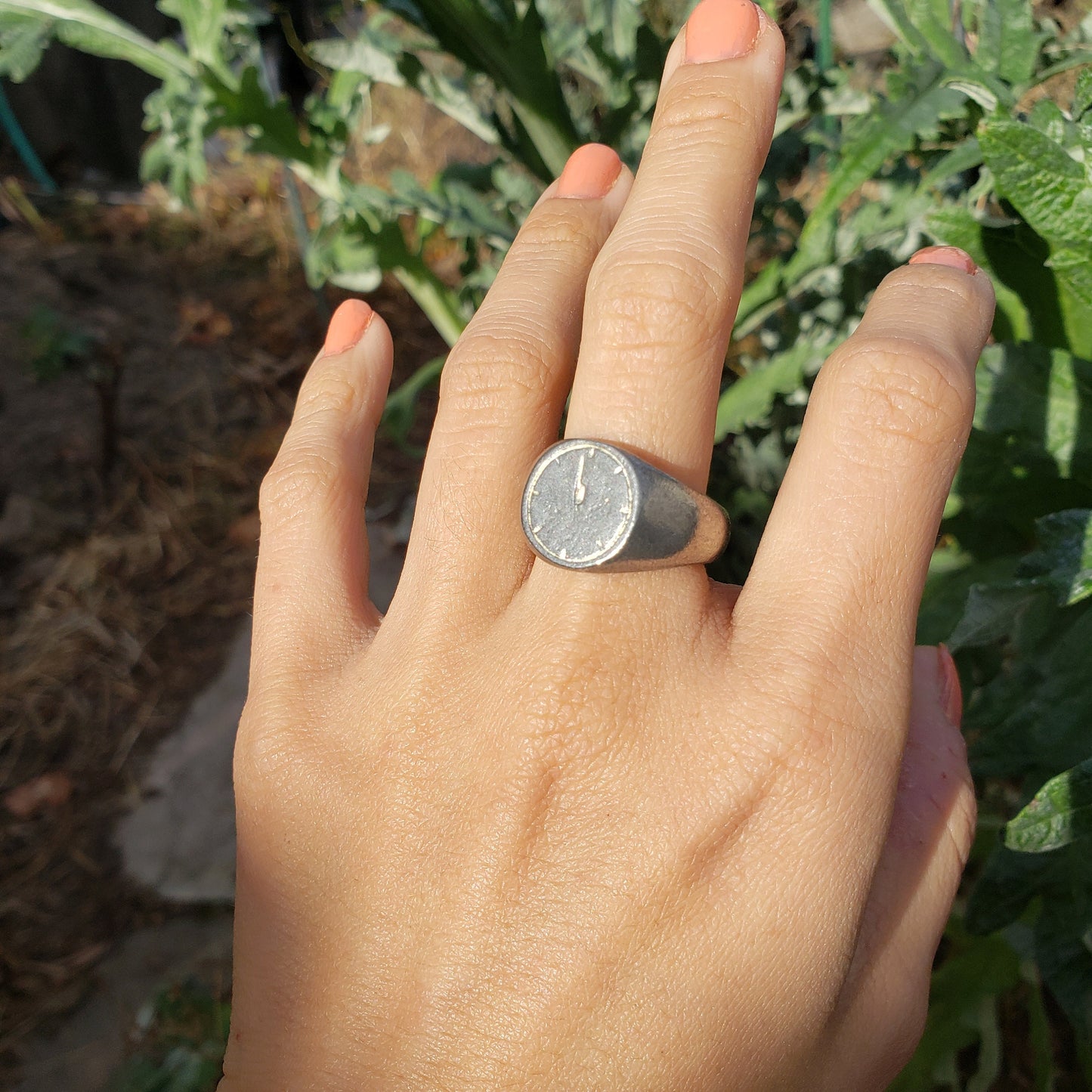 2 minutes to midnight wax seal signet ring