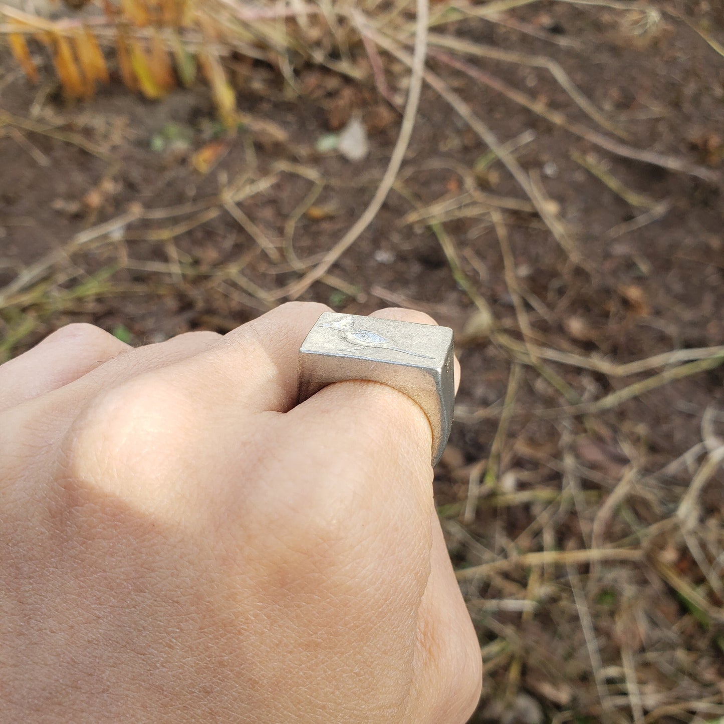 Cardinal wax seal signet ring