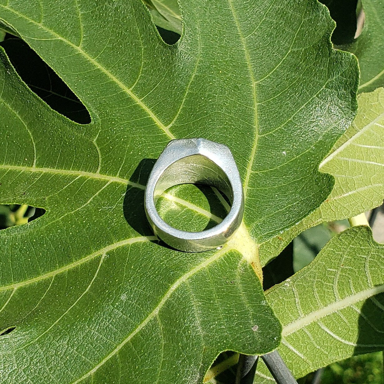 shaka sign wax seal signet ring