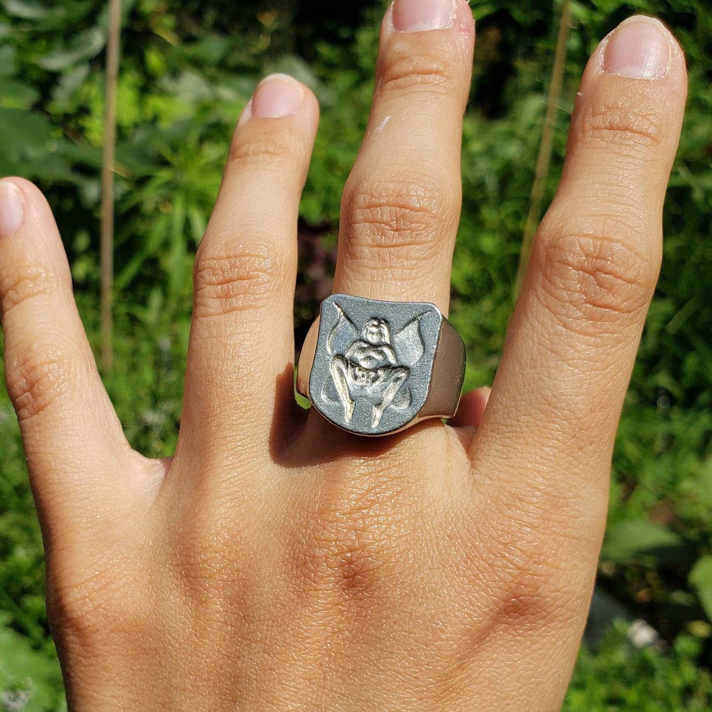 sheela fairy wax seal signet ring