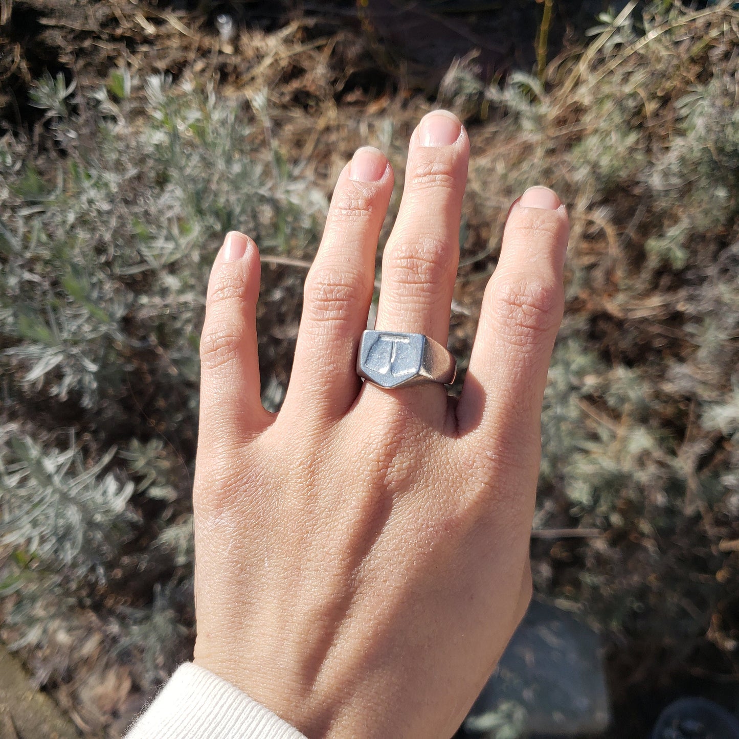 Boxer briefs wax seal signet ring