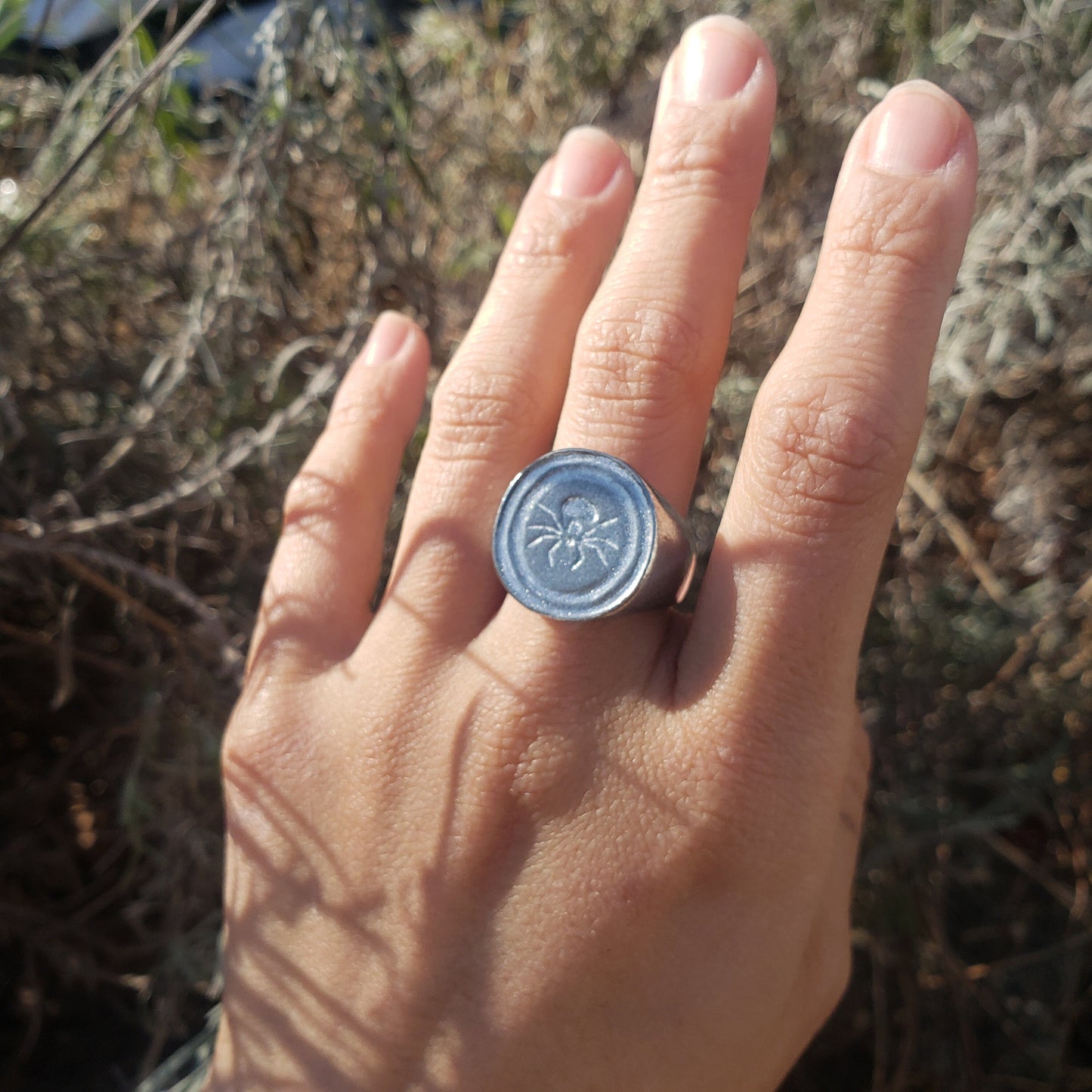 Tick wax seal signet ring