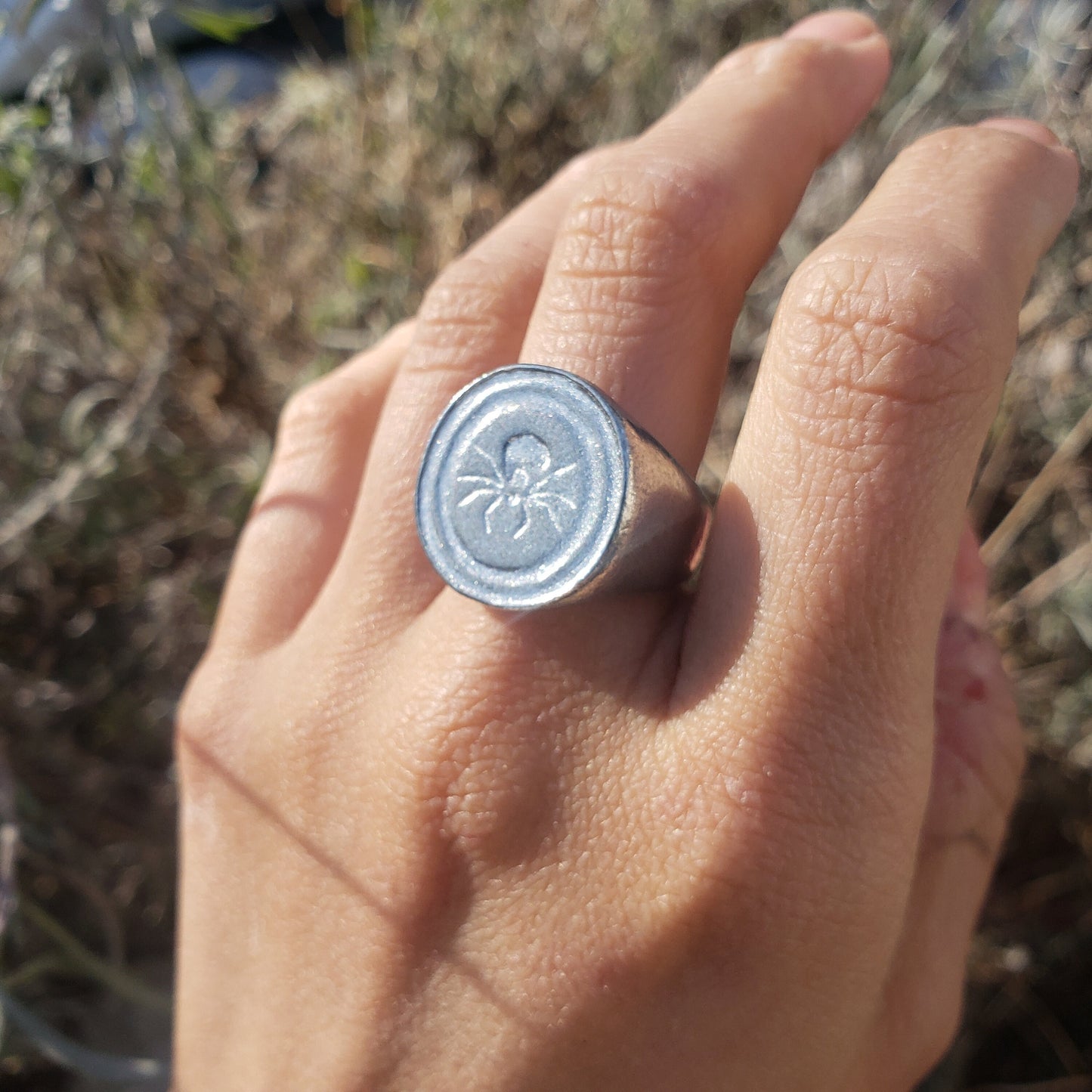 Tick wax seal signet ring