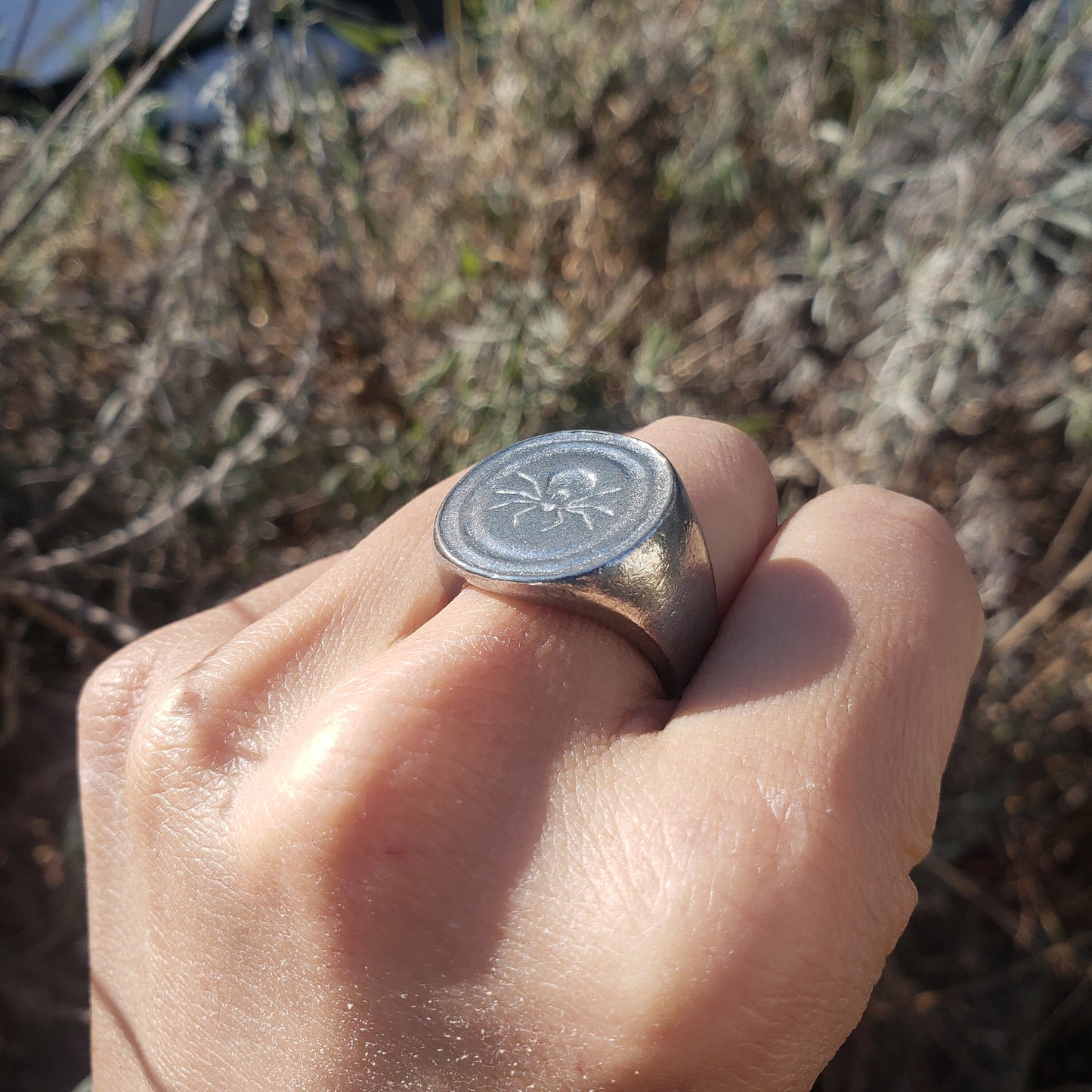 Tick wax seal signet ring