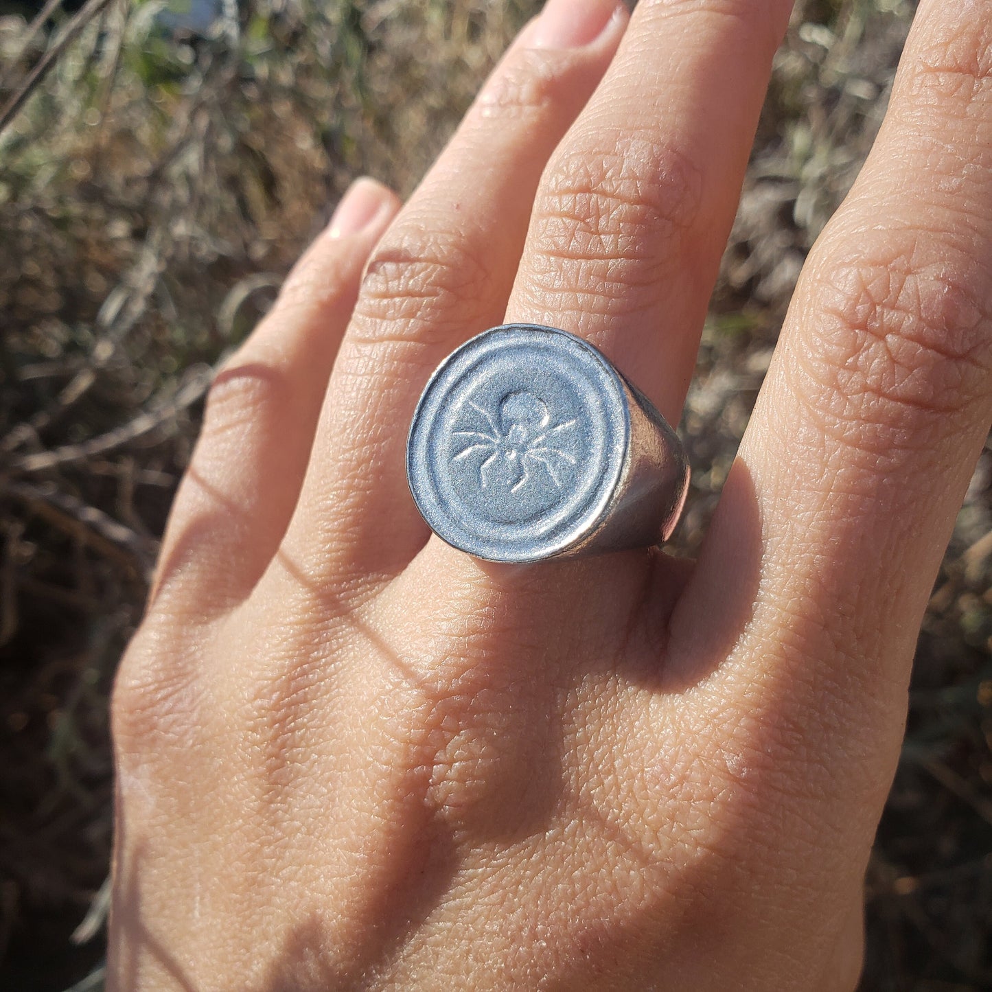 Tick wax seal signet ring