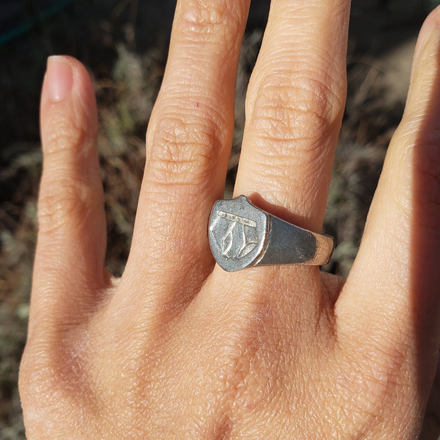 Tighty wighties wax seal signet ring