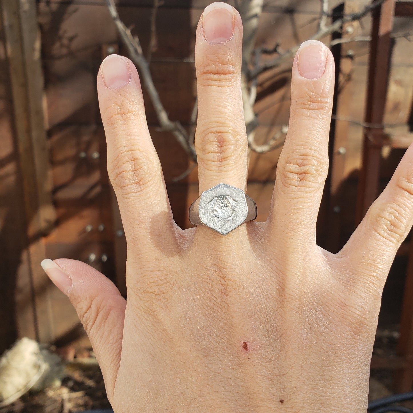 toad wax seal signet ring