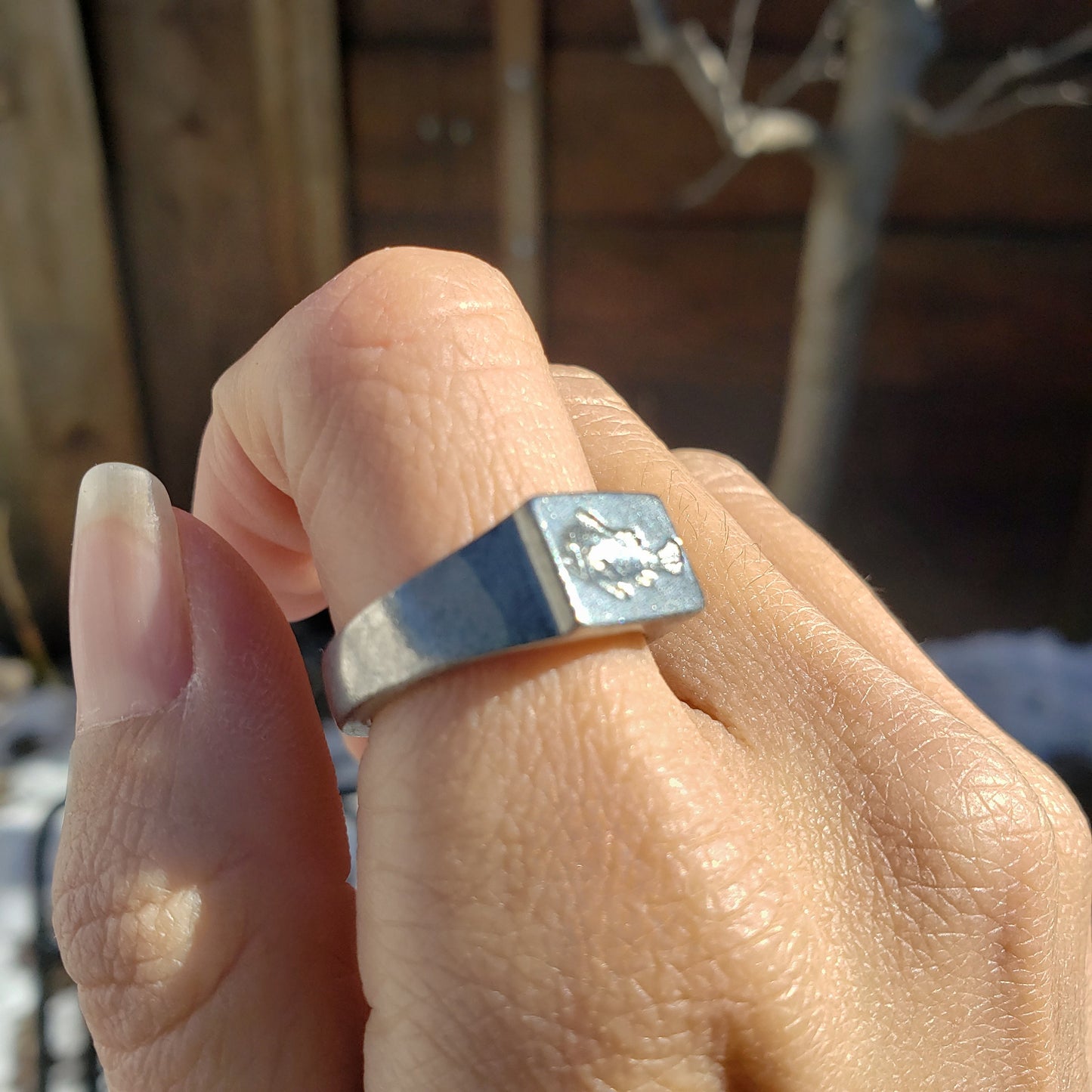 Clownfish wax seal signet ring