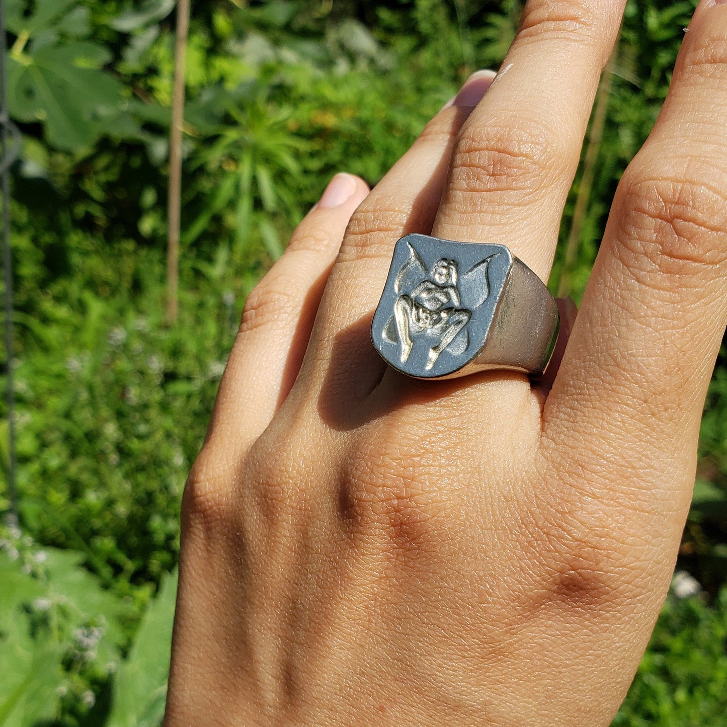 sheela fairy wax seal signet ring