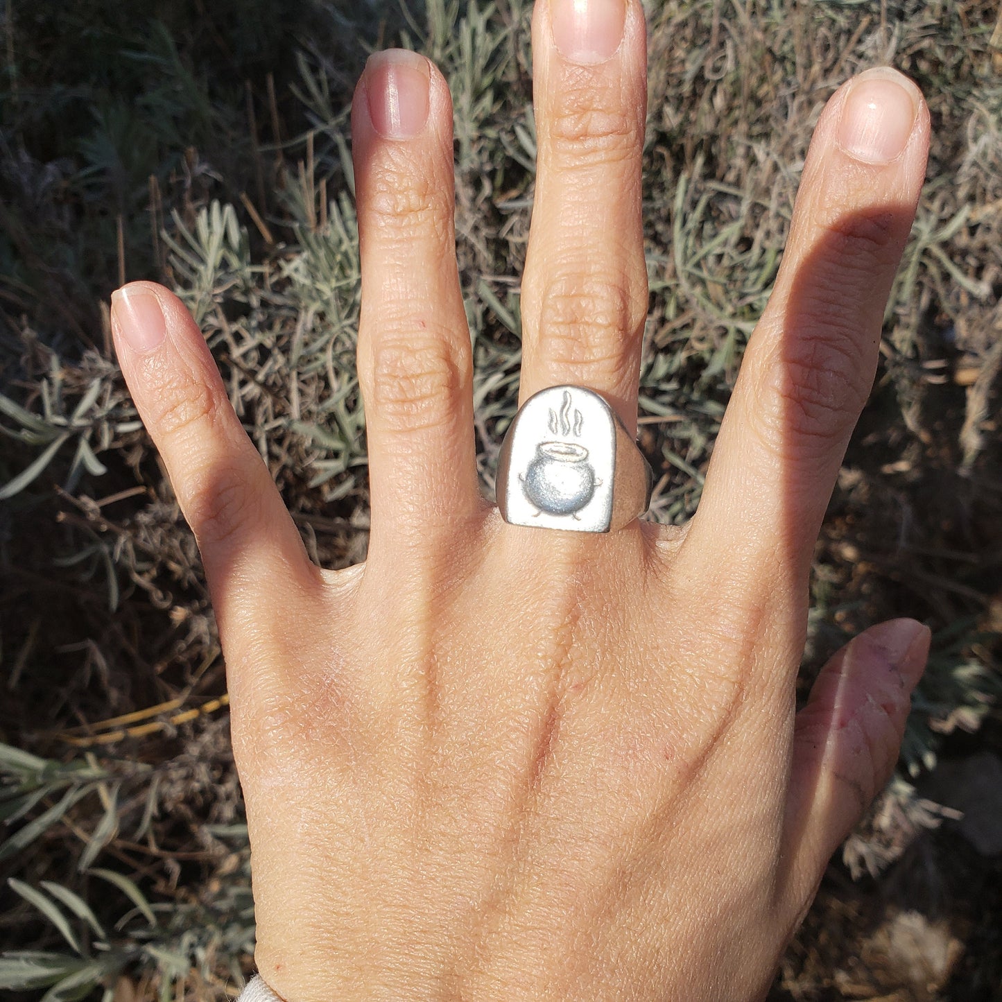 Cauldron wax seal signet ring