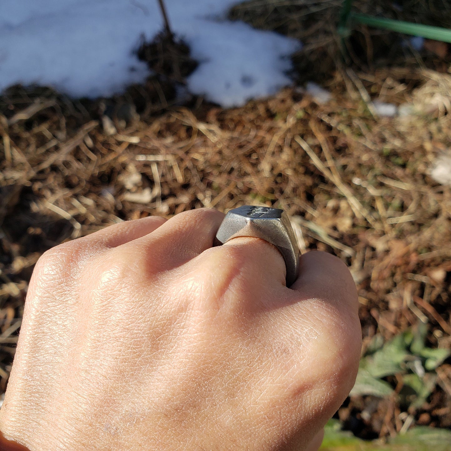 Knight wax seal signet ring