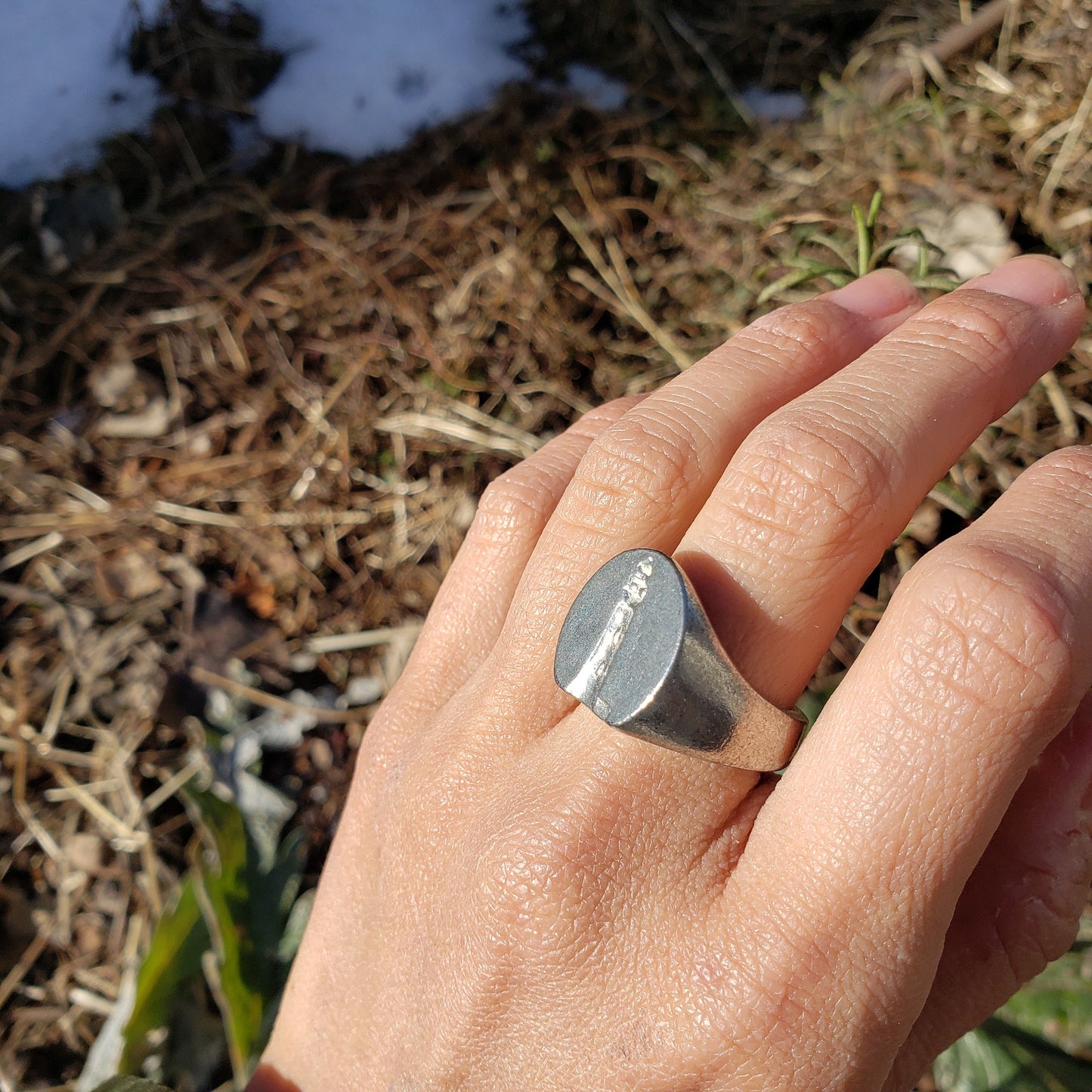 Lighthouse wax seal signet ring