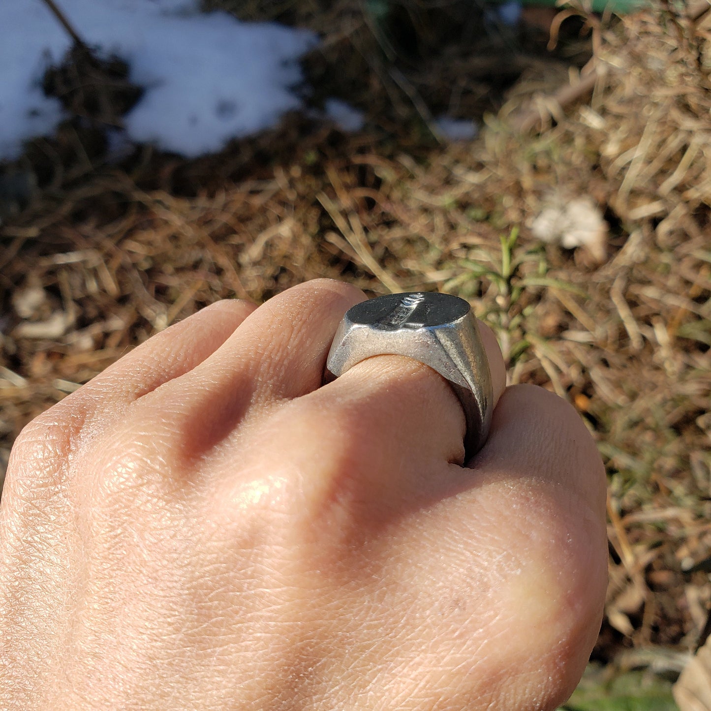 Lighthouse wax seal signet ring