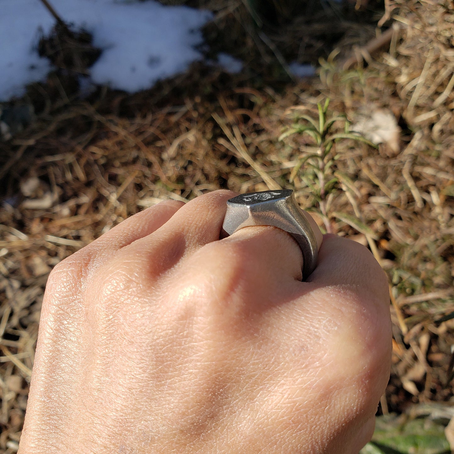 toad wax seal signet ring