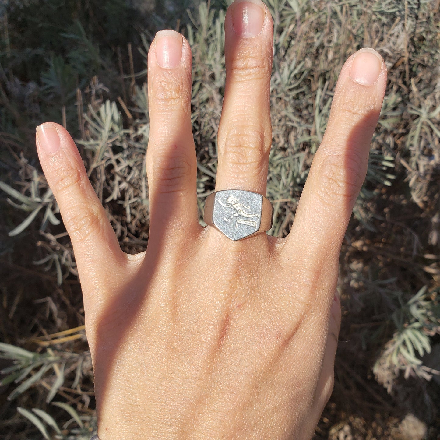 hurdles wax seal signet ring