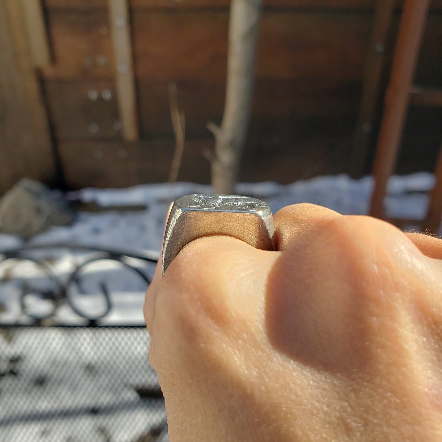 Griffin wax seal signet ring