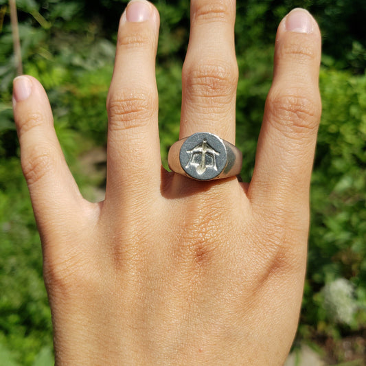 lantern wax seal signet ring