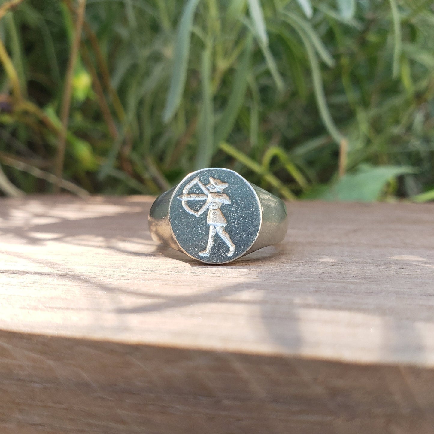 Robin hood the archer wax seal signet ring