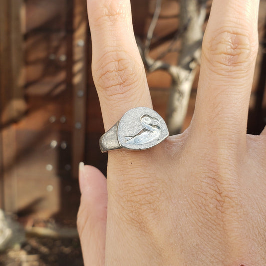 Albatros wax seal signet ring