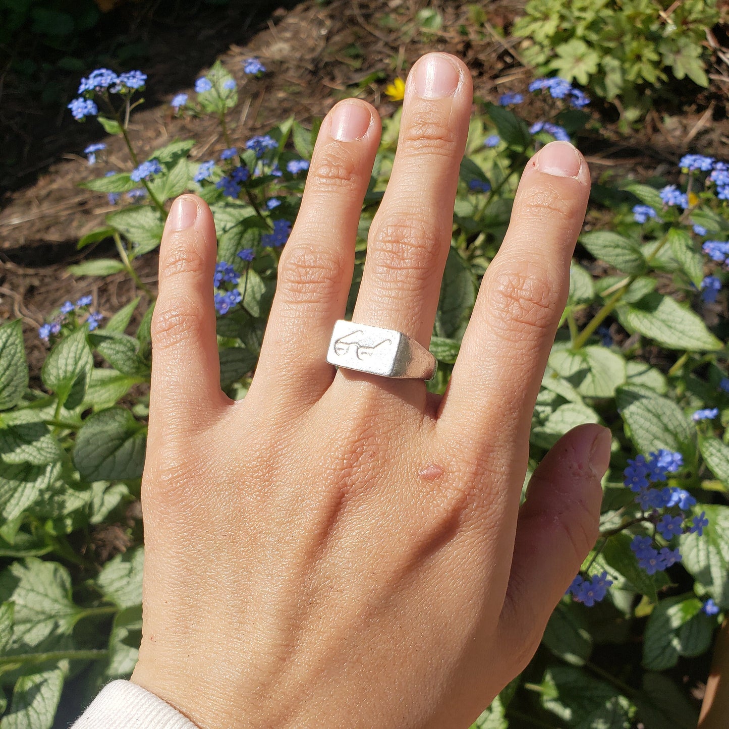 Bifocal wax seal signet ring