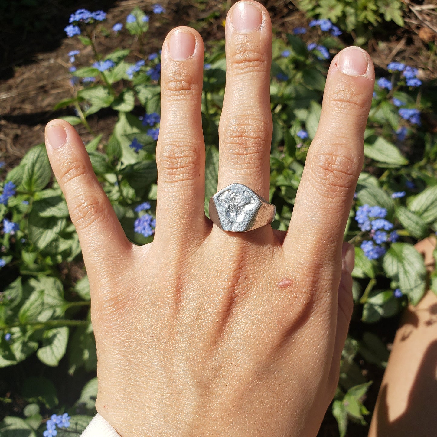 body builder wax seal signet ring