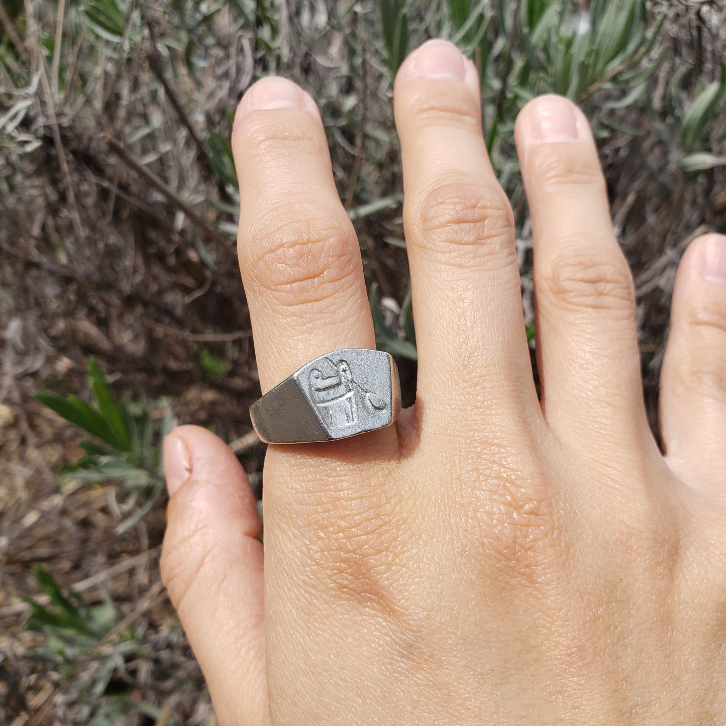 washbucket wax seal signet ring