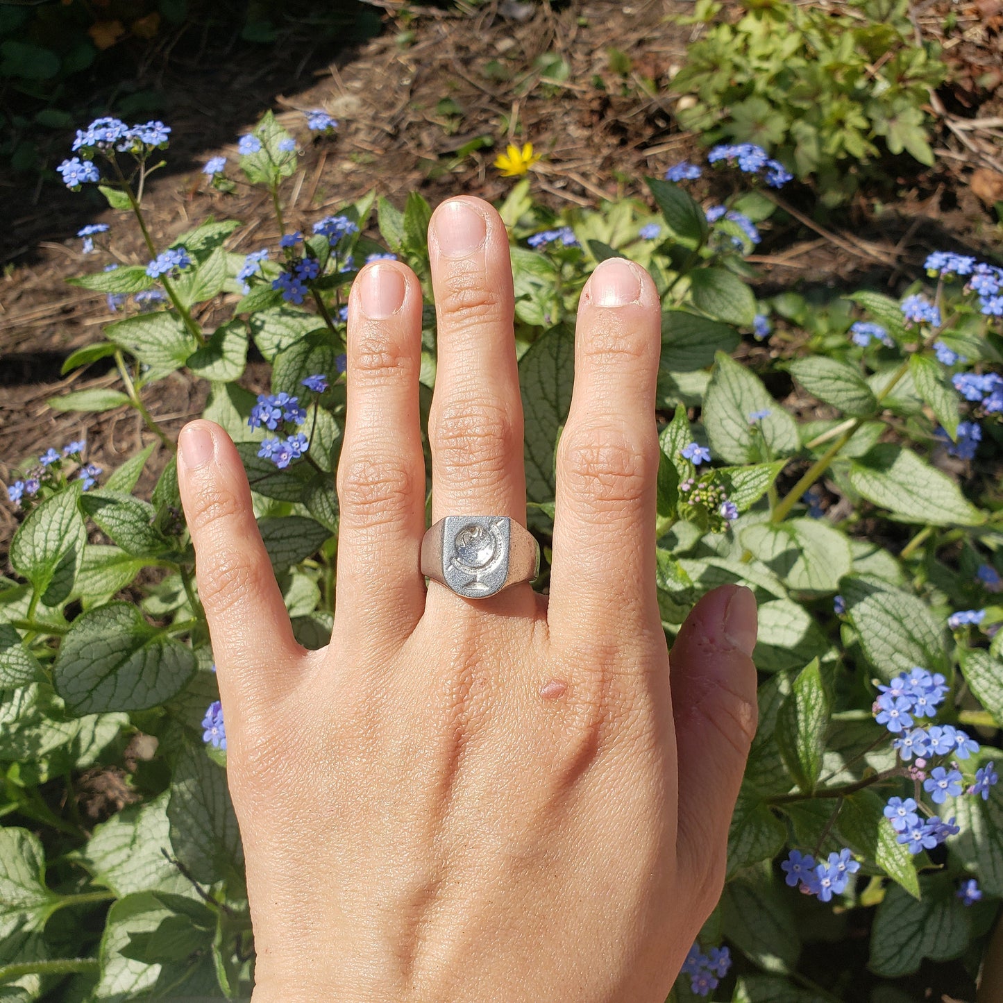 globe wax seal signet ring