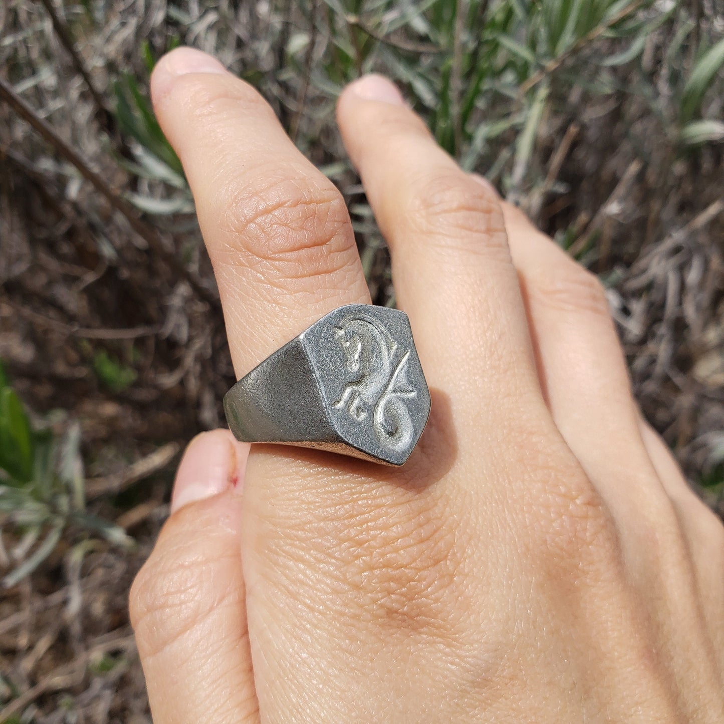 kelpie wax seal signet ring