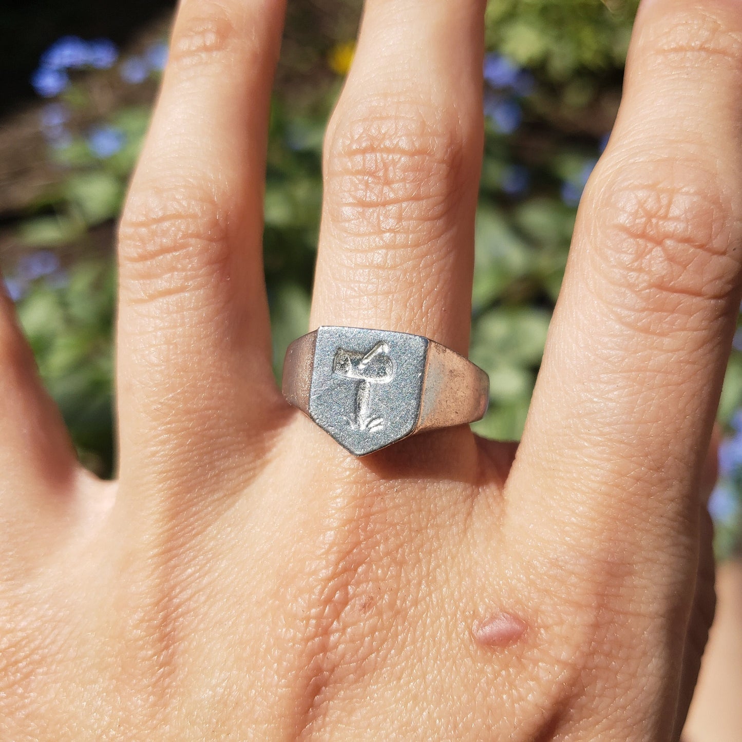 mailbox post wax seal signet ring