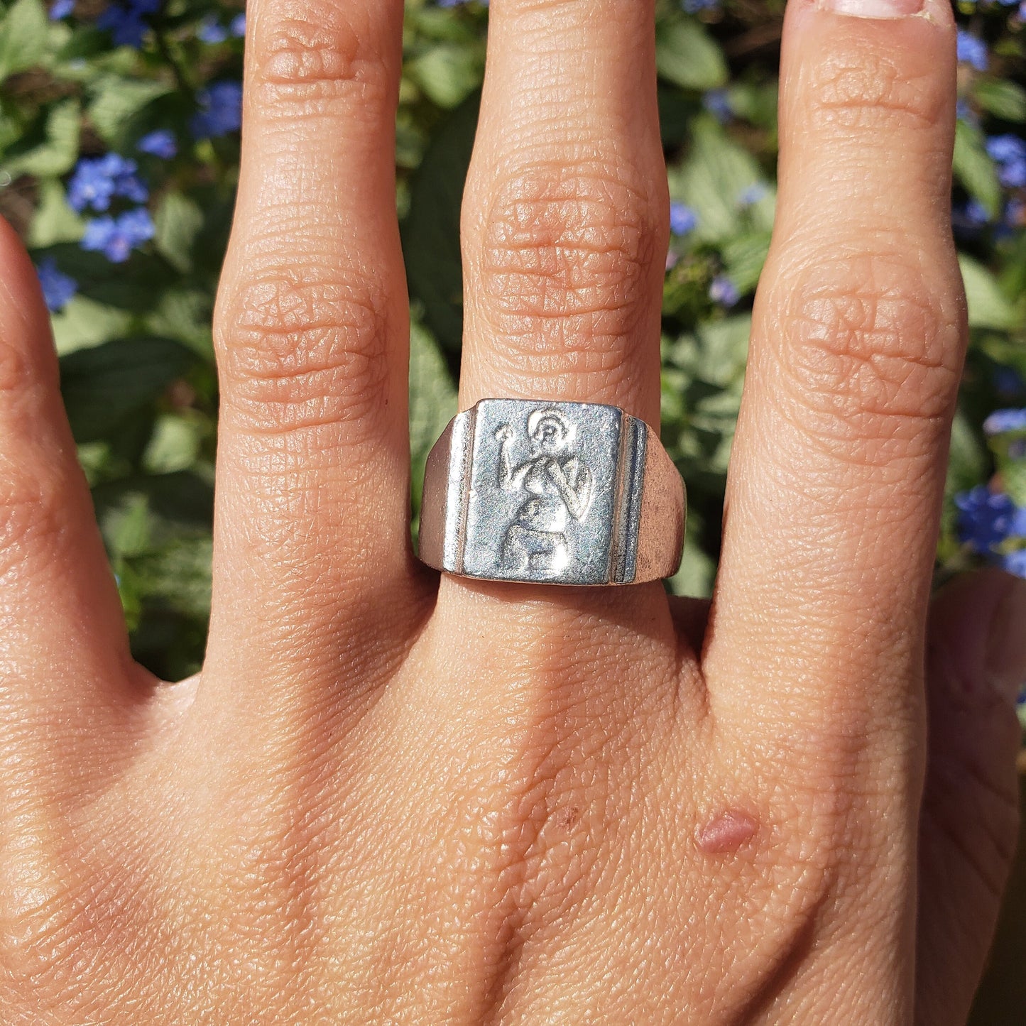 fighter wax seal signet ring