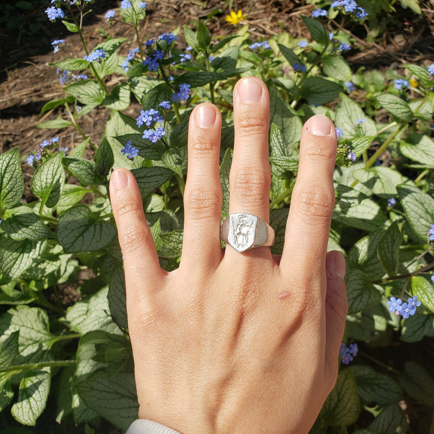 May queen wax seal signet ring