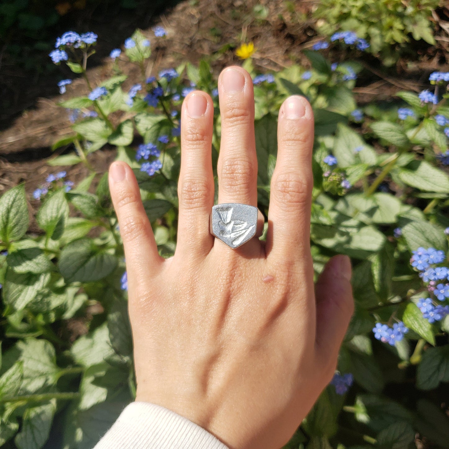 straight shave wax seal signet ring