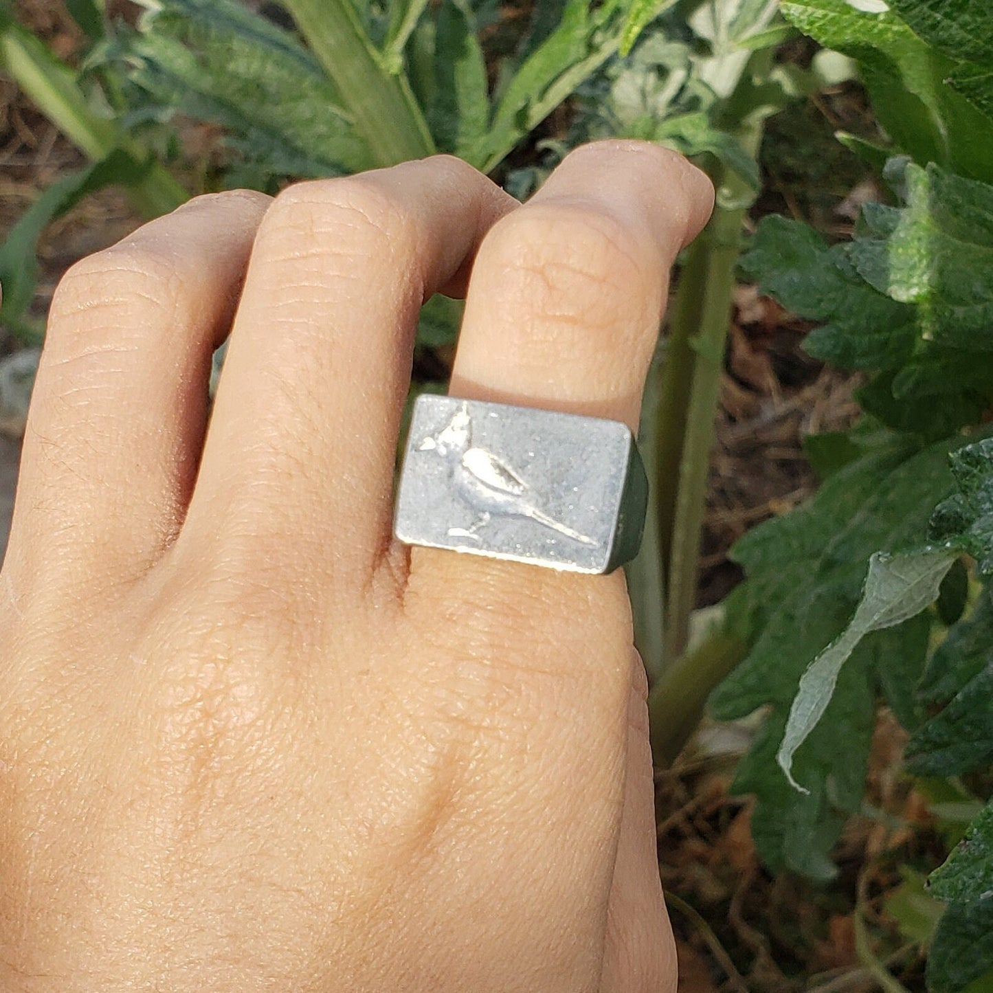 Cardinal wax seal signet ring