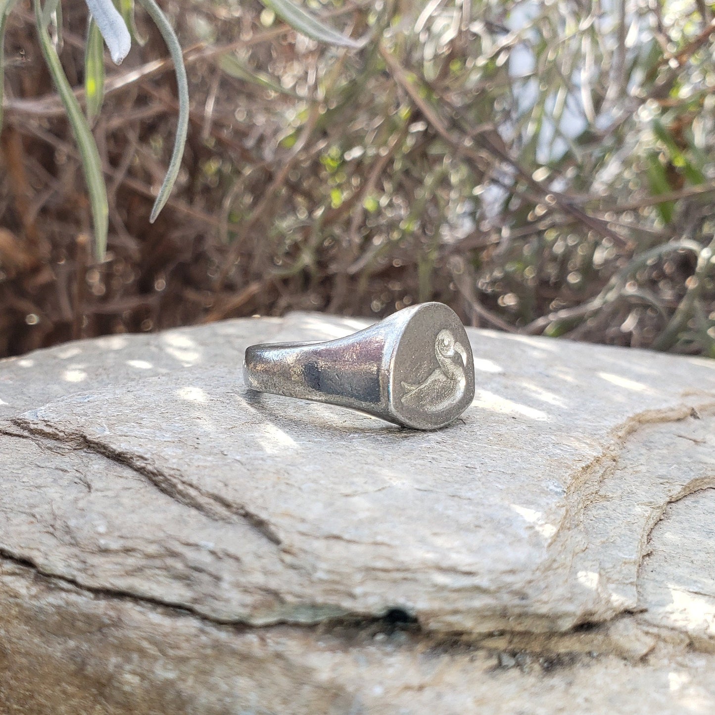 Albatros wax seal signet ring