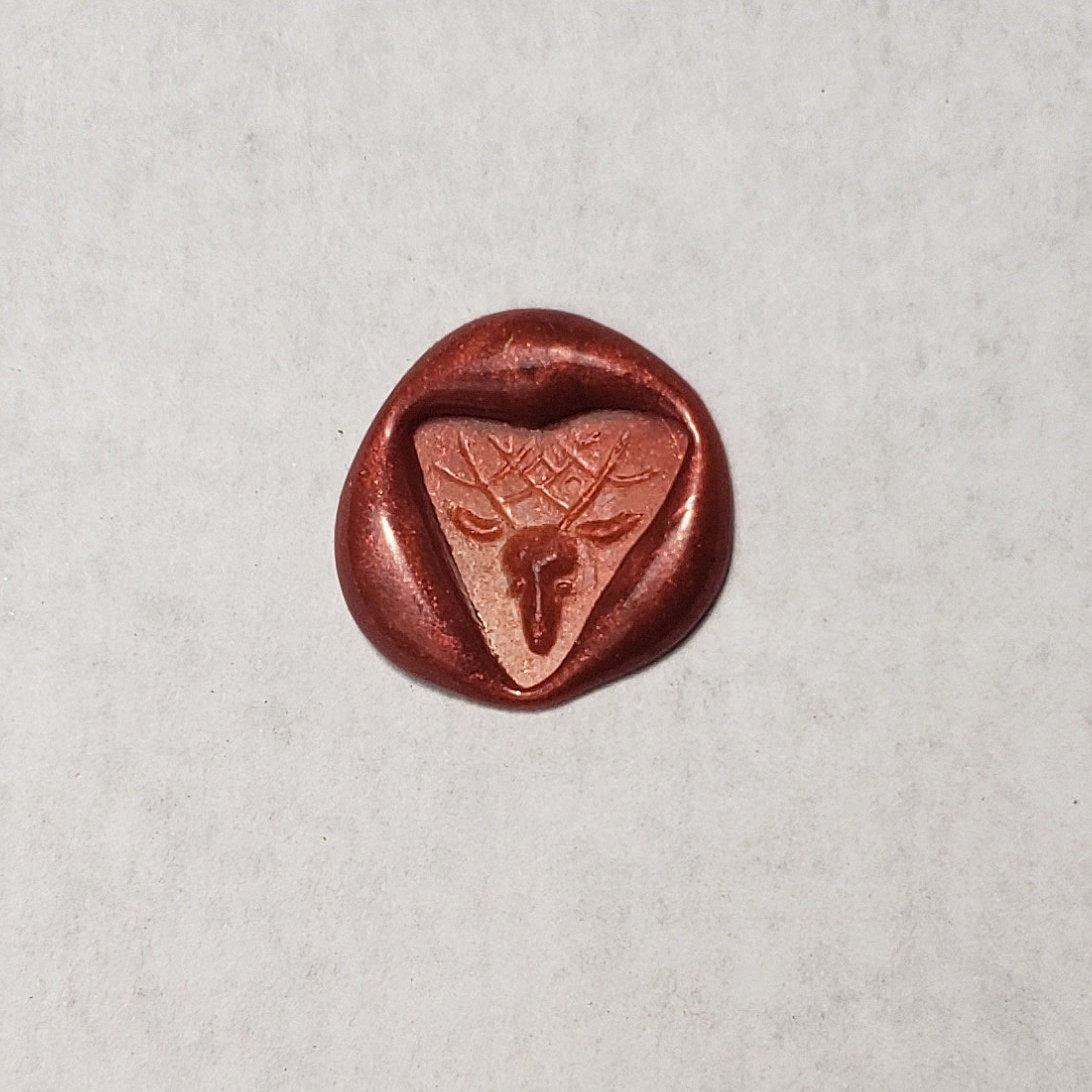 Schorl stag Crystal wax seal stamp