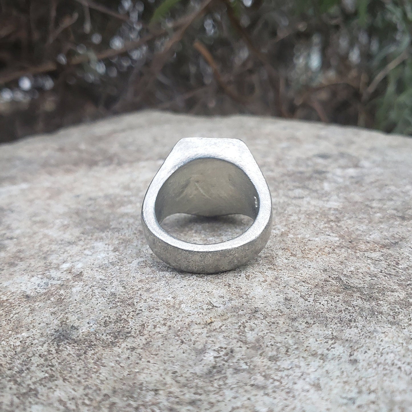 Blue footed booby wax seal signet ring