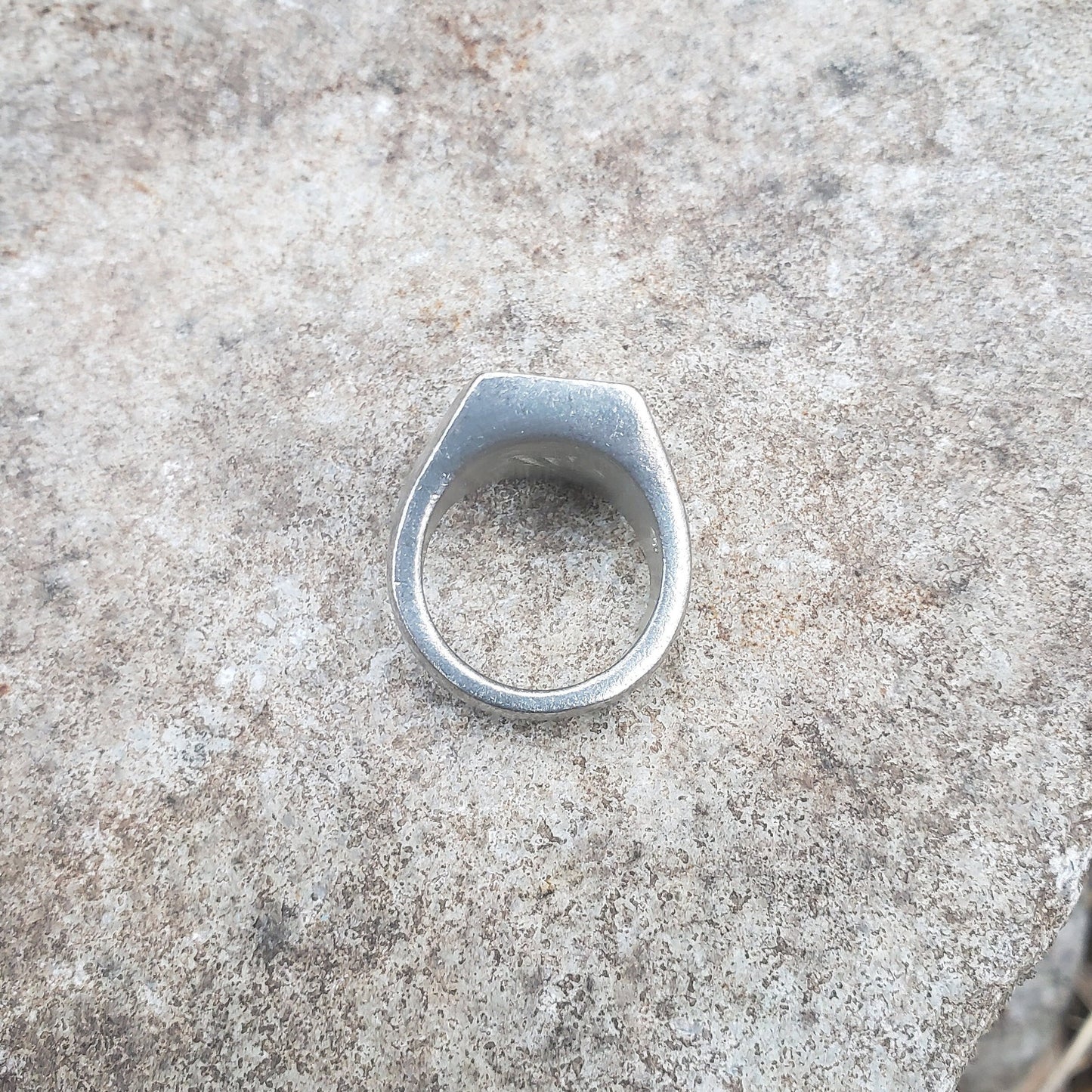 Blue footed booby wax seal signet ring