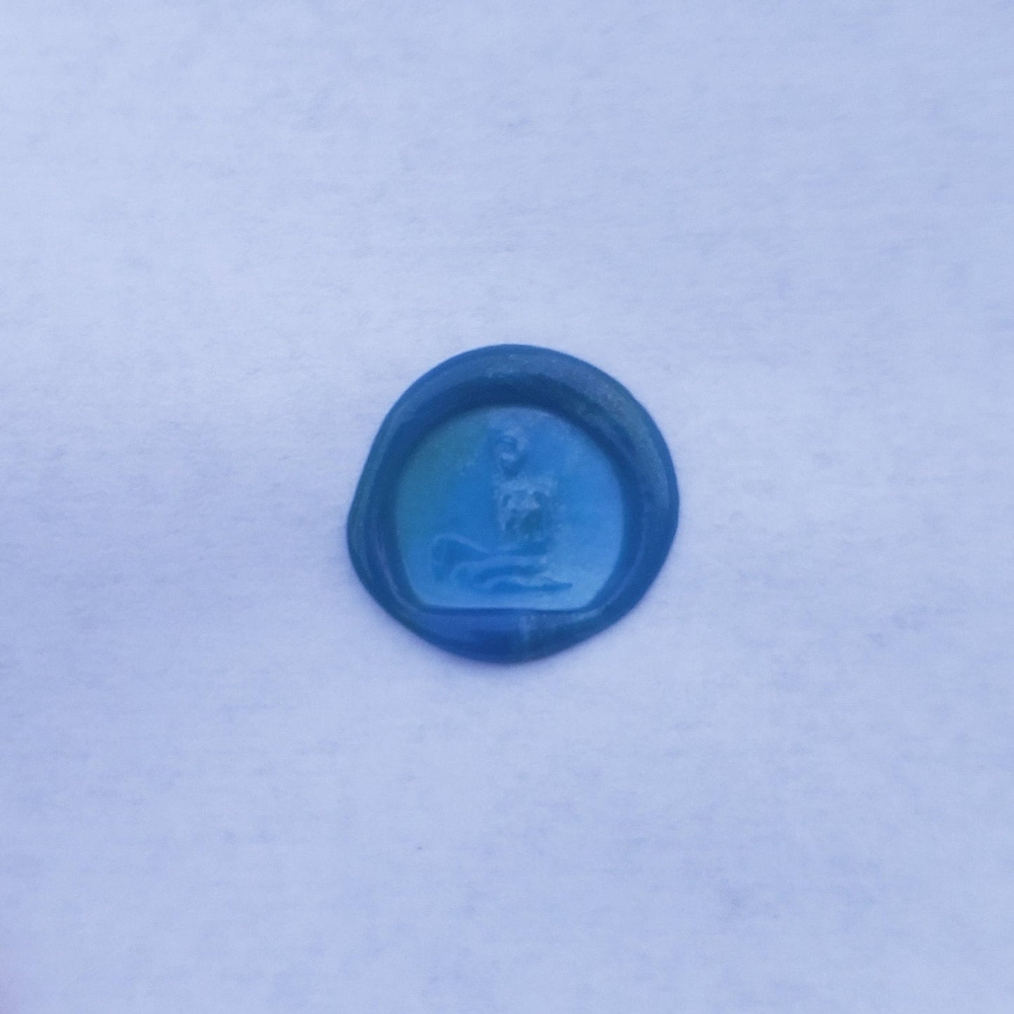 Seated haenyeo wax seal signet ring