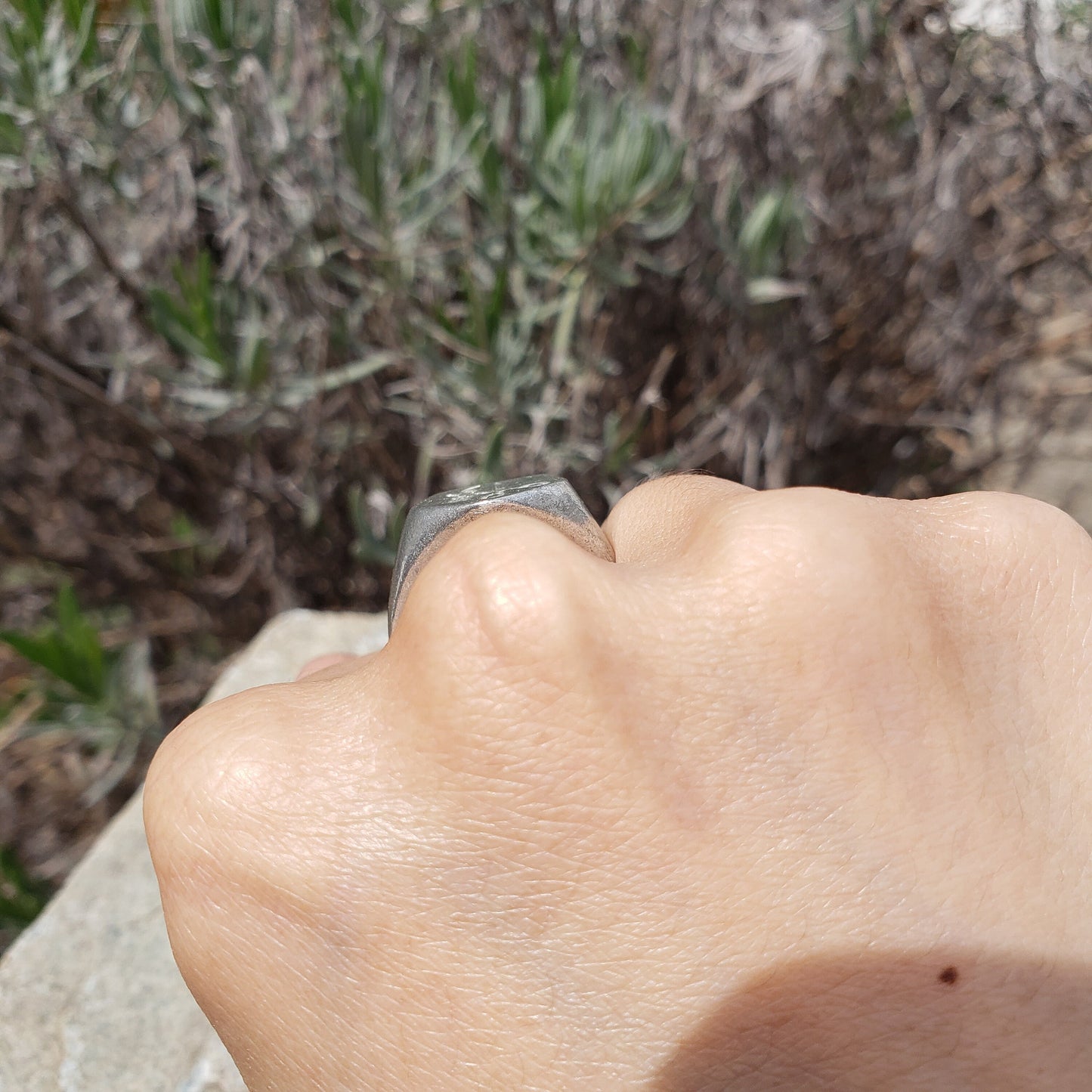 Haircut wax seal signet ring