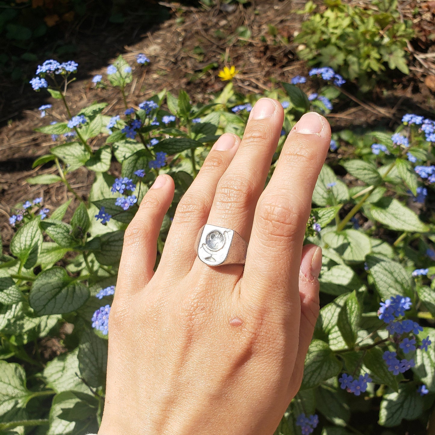 globe wax seal signet ring