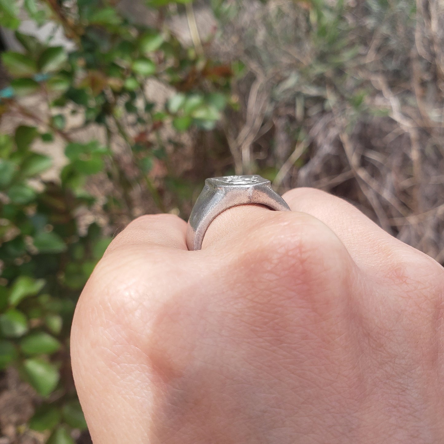 May queen wax seal signet ring